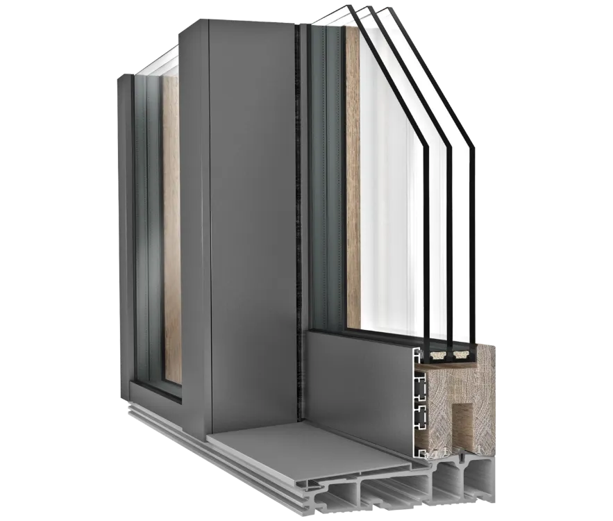 HS 330 Lemn/Aluminiu